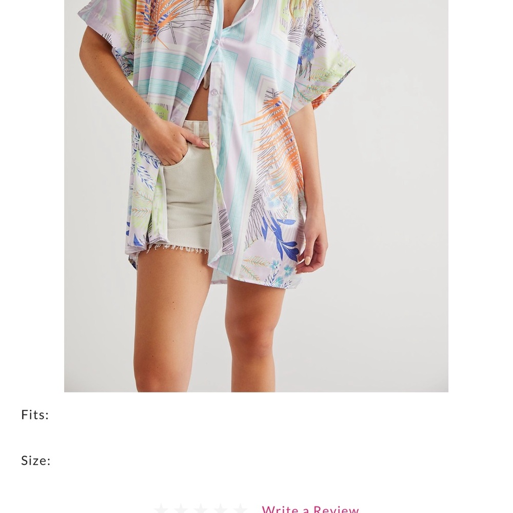 Free People Pastel Striped Swim Cover-Up